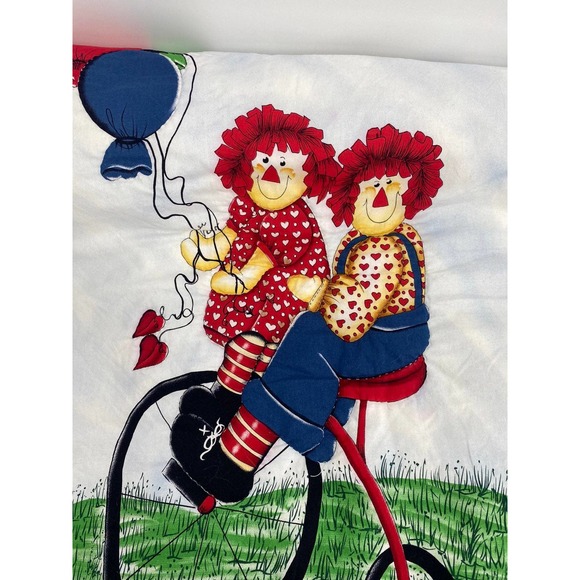 Raggedy Ann & Andy Fabric Wall Hangings Set of 2  28" x 20" - Picture 7 of 9
